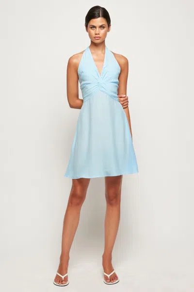 S/w/f Boutique Twist Front Mini In Blue