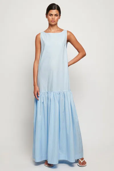S/w/f Boutique Drop Hem Maxi In Blue
