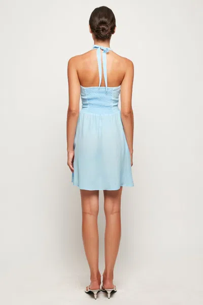 S/w/f Boutique Twist Front Mini In Blue