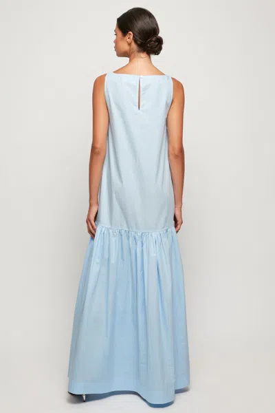 S/w/f Boutique Drop Hem Maxi In Blue