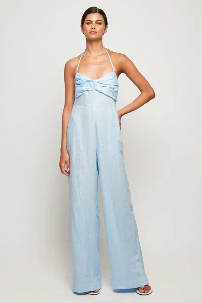 S/w/f Boutique Sweetheart Jumpsuit In Blue