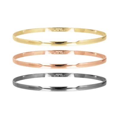 Autentica - Set Of 3 Polished Bangles In Multi