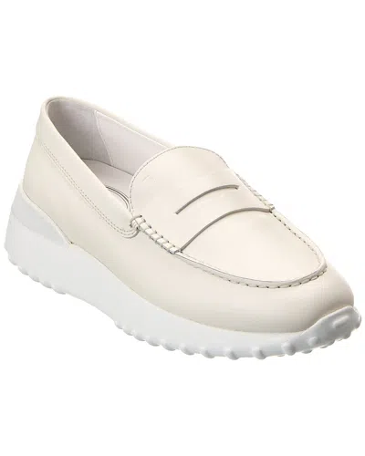 Tod's Leather Loafer In White