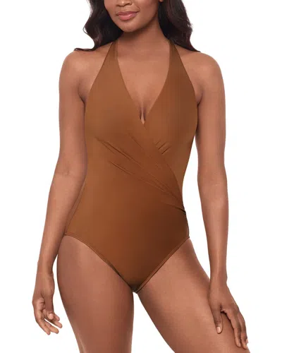 Miraclesuit Wrapsody One-piece In Brown
