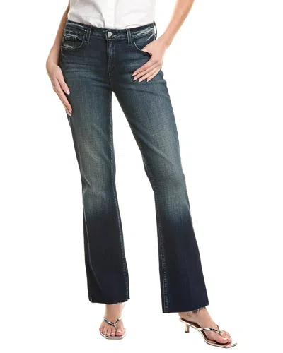 L'agence Sneeki Low-rise Sneaker Straight Jean In Blue