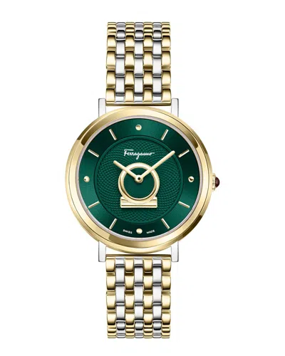 Ferragamo Minuetto Bracelet Watch In Gold