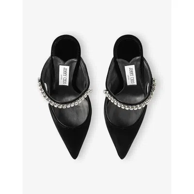 Jimmy Choo Bing 100mm Pointed Mules In Black