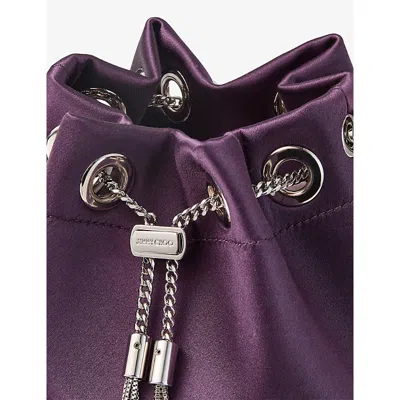 Jimmy Choo Womens Winter Bloom/silver Bon Bon Satin Handbag