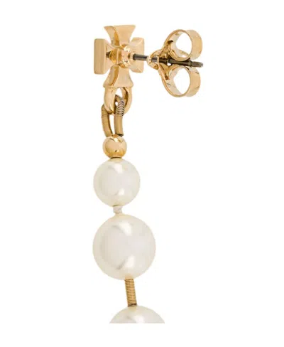 Vivienne Westwood Beaded Pendant Earrings In Gold