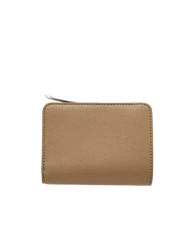 Marc Jacobs The Utility Snapshot Mini Compact Wallet In Brown