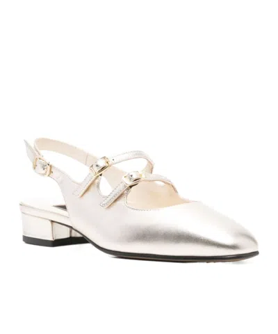 Carel Paris Double Strap Sandals In White