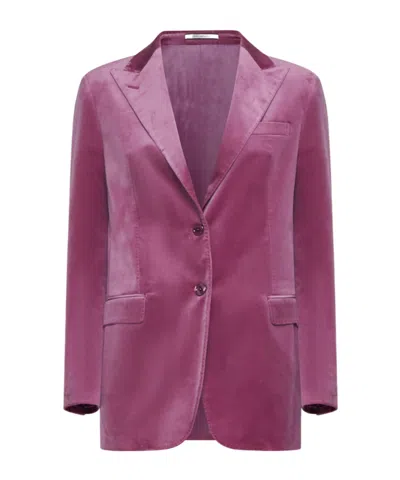Tagliatore Bertha Single-breasted Blazer In Pink