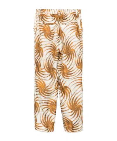Alberto Biani Satin Trousers In Multi