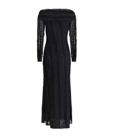 Charo Ruiz Minerva Off-shoulder Dress In Black