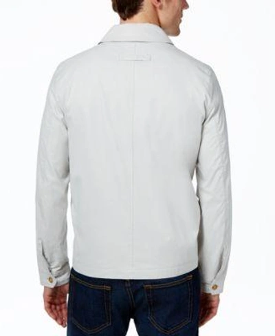 Shop Tommy Hilfiger Men's Lightweight Full Zip-front Jacket In Oyster