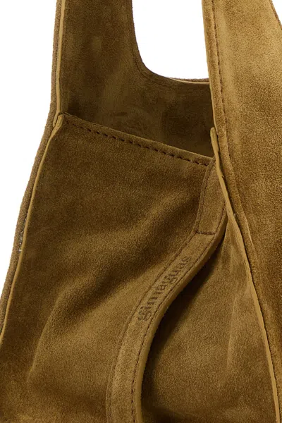 Gimaguas Mini Maria Suede Tote Bag In Brown