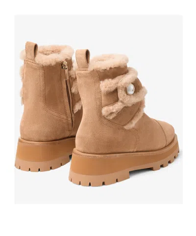 Jimmy Choo Round-toed Ankle Boots In Brown