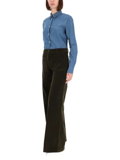 Aspesi Straight-leg Casual Pants In Green