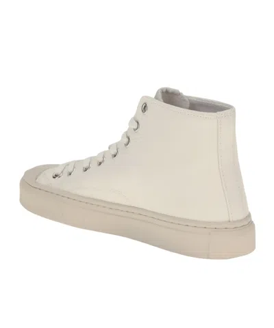 Vivienne Westwood Logo Embroidered Lace-up Sneakers In White