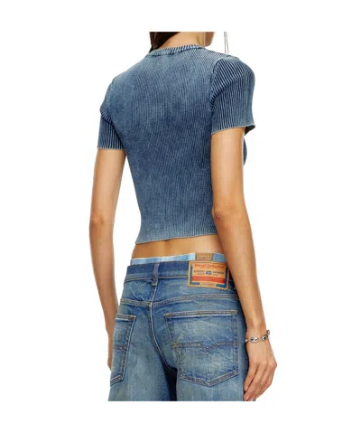Diesel Short-sleeved Knitwear In Blue