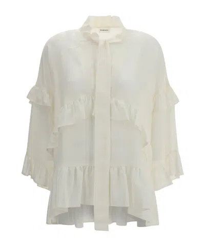 P.a.r.o.s.h Long-sleeved Shirt In White