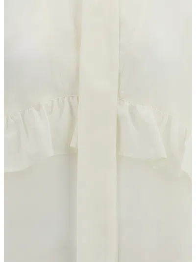 P.a.r.o.s.h Long-sleeved Shirt In White