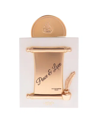 Lattafa Perfumes Unisex 3.4oz Edp Pride - Peace And Love