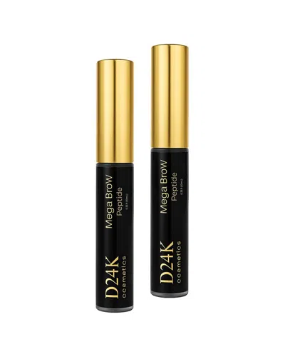D24k Unisex 0.33oz 2pk Mega Brow Peptide Serum-brow Enhancing Tre