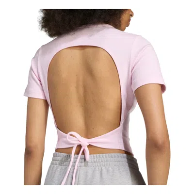 Adidas Originals 'campus 2000' Crop Top In Pink
