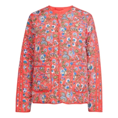 Adidas Originals Womens  X Liberty London Adicolor Down Puffer Jacket In Red