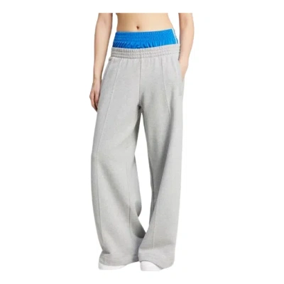 Adidas Originals (wmns) Adidas Kseniaschnaider 2-in-1 Track And Sweat Pants 'medium Grey Heather Blue' In Gray