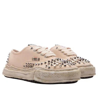 Miharayasuhiro Maison Mihara Yasuhiro Baker Og Sole Studded Canvas Low 'white' In Brown