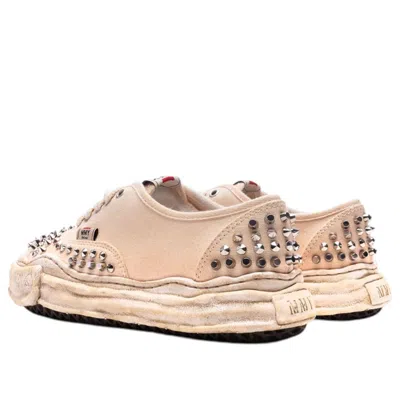 Miharayasuhiro Maison Mihara Yasuhiro Baker Og Sole Studded Canvas Low 'white' In Brown
