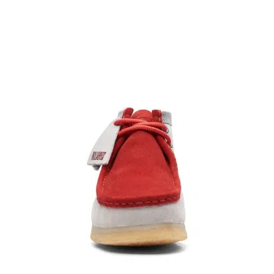 Clarks Wallabee Boots Vcy 'red Grey' In Gray
