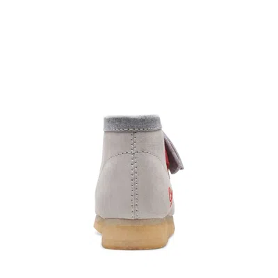 Clarks Wallabee Boots Vcy 'red Grey' In Gray