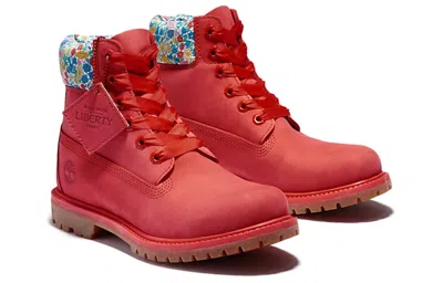 Timberland (wmns)  Made With Liberty Fabrics 6 Inch Boots 'red' In Multi