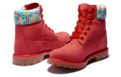 Timberland (wmns)  Made With Liberty Fabrics 6 Inch Boots 'red' In Multi