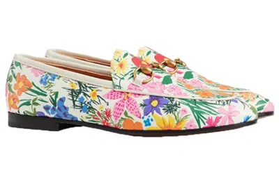 Gucci (wmns)  Leather Floral Print Loafers 'multicolor'