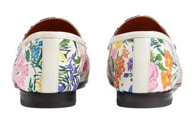 Gucci (wmns)  Leather Floral Print Loafers 'multicolor'