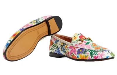 Gucci (wmns)  Leather Floral Print Loafers 'multicolor'