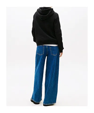 Tommy Hilfiger Women's Tjw Regular Linear Hoodie In Black