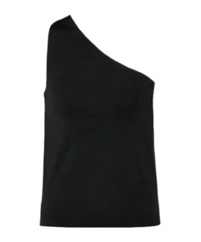 Nili Lotan One-shoulder Sweater In Black