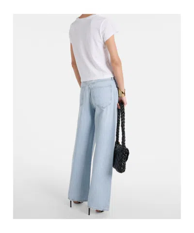 Agolde Adine Crew Neck T-shirt In White