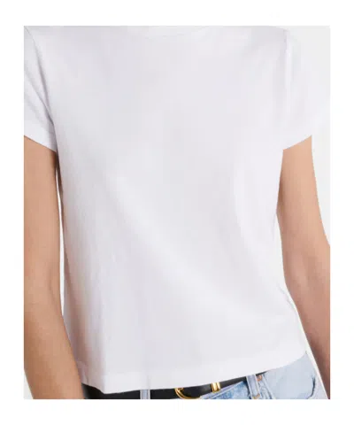 Agolde Adine Crew Neck T-shirt In White