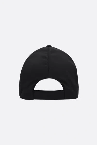 Prada Nylon Baseball Cap 6-panel Construction In Black
