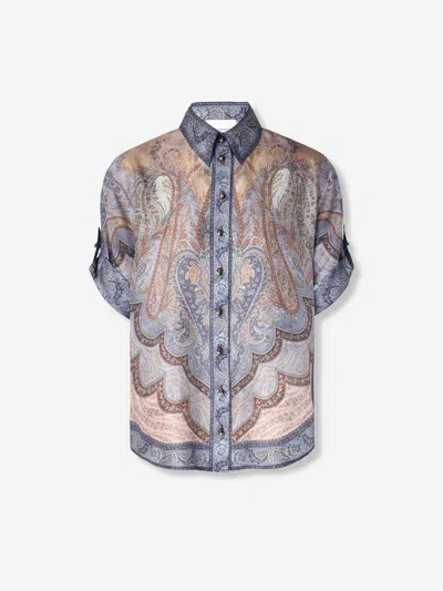 Zimmermann Wanderlust Shirt In Blue