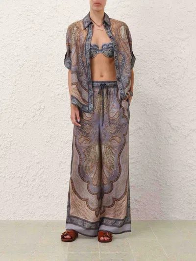 Zimmermann Wanderlust Shirt In Blue