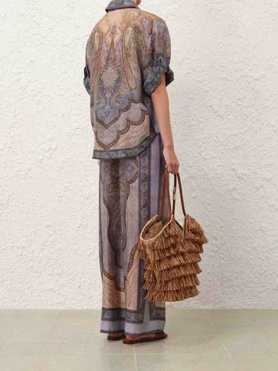 Zimmermann Wanderlust Shirt In Blue