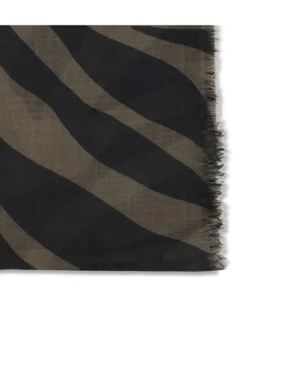 Brunello Cucinelli Patterned Fringed Scarf In Multi