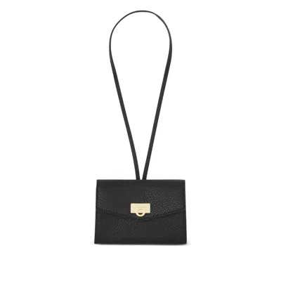 Ferragamo Card Holder Charm In Black